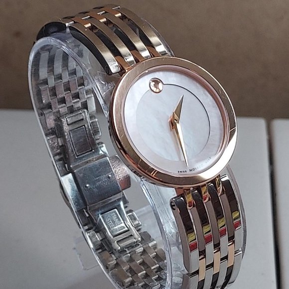 Movado Accessories - BRAND NEW MOVADO ESPERANZA MOTHER OF PEARL TWO TONE LADIES WATCH